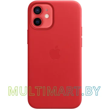 Чехол для телефона Apple MagSafe Leather Case для iPhone 12 mini (алый) картинка 4